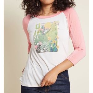 ModCloth dinosaur baseball t shirt